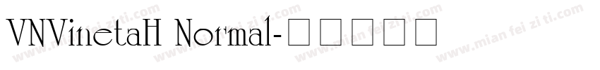 VNVinetaH Normal字体转换